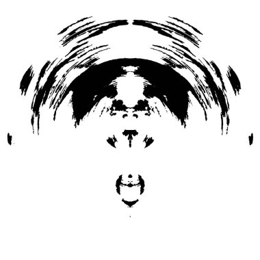 soyut grunge modern desen siyah ve beyaz