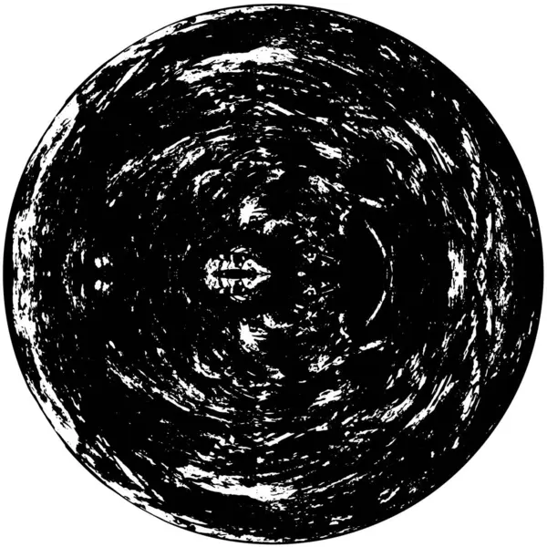 Zwart Wit Abstracte Cirkel Achtergrond — Stockvector