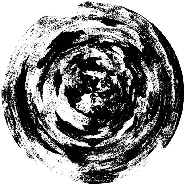Αφηρημένη Ασπρόμαυρη Σφραγίδα Κύκλων Υπόβαθρο Grunge Στοιχείο Κύκλων Διανυσματική Απεικόνιση — Διανυσματικό Αρχείο