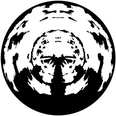 soyut grunge modern desen siyah ve beyaz