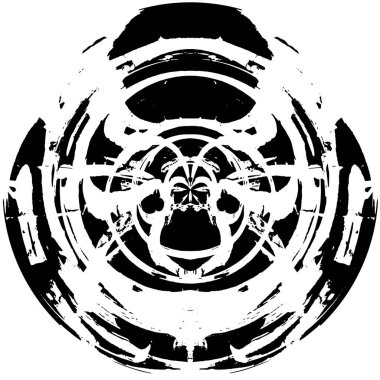 soyut koyu grunge geometrik desen