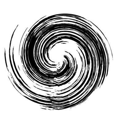 siyah - beyaz yuvarlak grunge kaplama elementi.