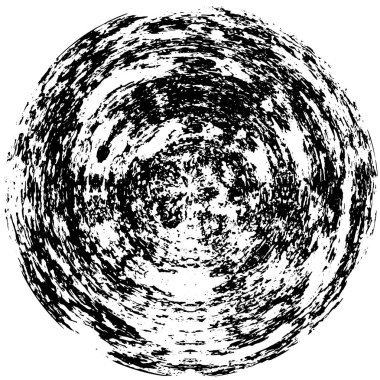 siyah - beyaz yuvarlak grunge kaplama elementi.