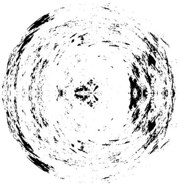 siyah - beyaz yuvarlak grunge kaplama elementi.