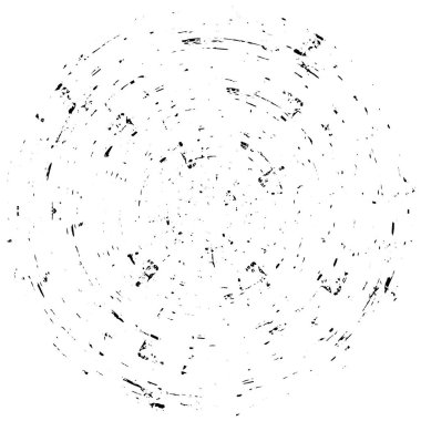 soyut siyah ve beyaz daire damgası, grunge arkaplan, daire ögesi, vektör illüstrasyonu