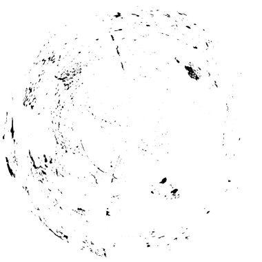 soyut siyah beyaz daire damgası, yuvarlak vektör illüstrasyon tasarımı