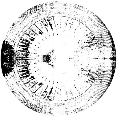 soyut siyah beyaz daire damgası, yuvarlak vektör illüstrasyon tasarımı