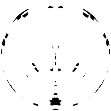 soyut siyah beyaz daire damgası, yuvarlak vektör illüstrasyon tasarımı