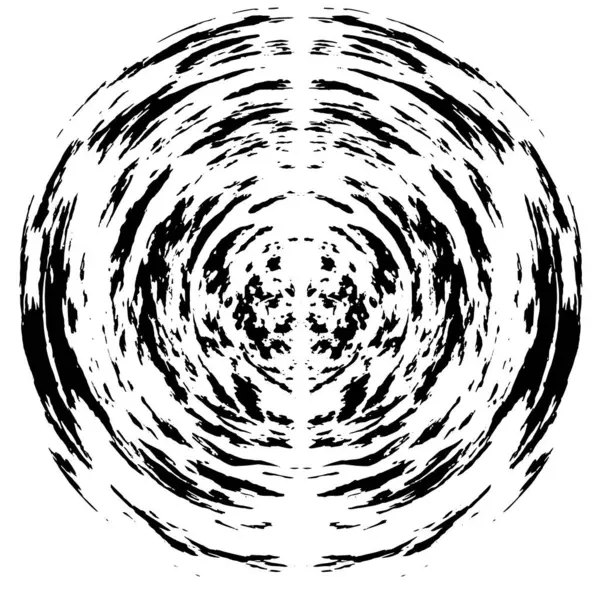 Абстрактний Чорно Білий Знак Кола Гранжевий Фон Елемент Кола Векторні — стоковий вектор