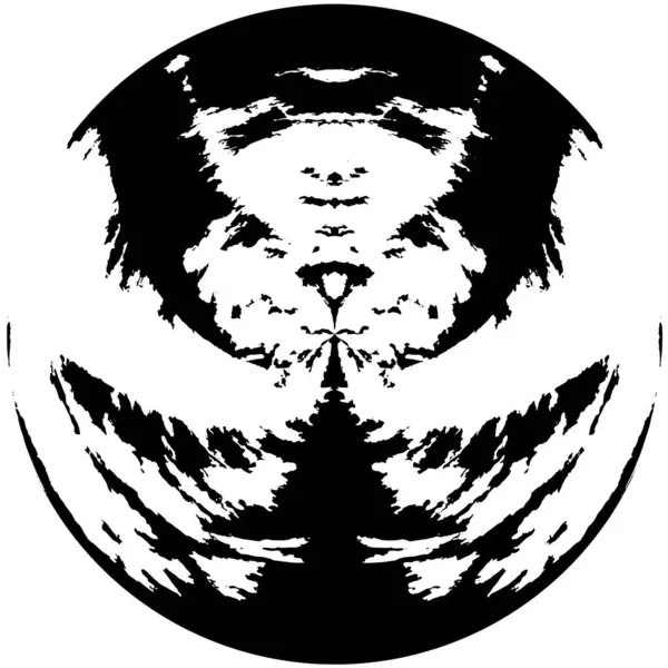 Abstract Zwart Wit Cirkel Stempel Grunge Achtergrond Cirkel Element Vector — Stockvector