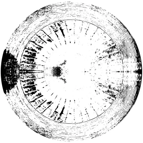 soyut siyah beyaz daire damgası, yuvarlak vektör illüstrasyon tasarımı