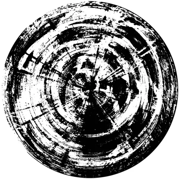 Αφηρημένη Σφραγίδα Μαύρο Και Άσπρο Κύκλο Στρογγυλό Διάνυσμα Εικονογράφηση Σχεδιασμό — Διανυσματικό Αρχείο