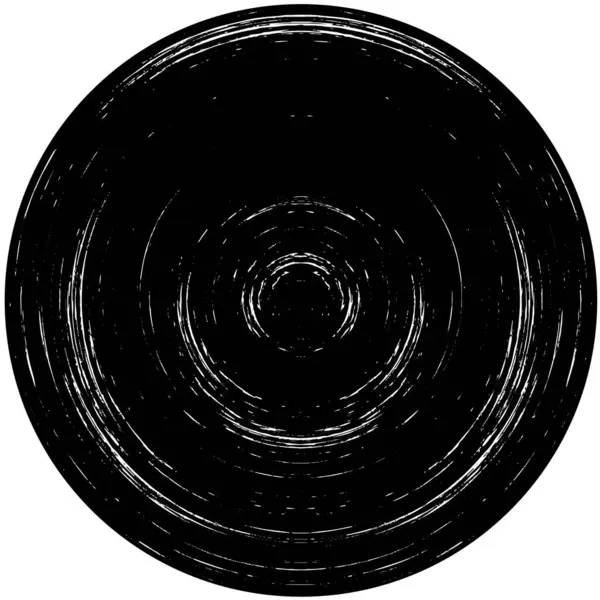 Sello Círculo Abstracto Blanco Negro Diseño Ilustración Vector Redondo — Vector de stock