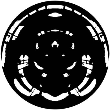  siyah beyaz yuvarlak grunge arkaplan