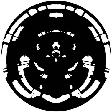 soyut koyu grunge dairesi yıpranmış arka plan