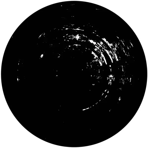 Czarny Okrąg Tekstury Grunge Tło — Wektor stockowy