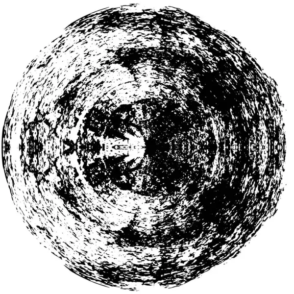 Zwarte Cirkel Textuur Grunge Achtergrond — Stockvector