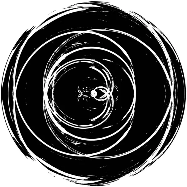 Μαύρο Και Άσπρο Στρογγυλό Φόντο Grunge — Διανυσματικό Αρχείο