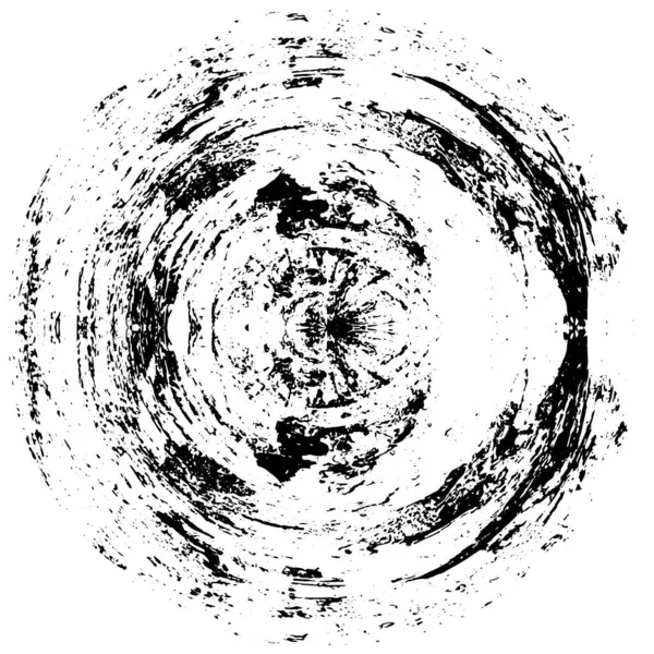 Черный Белый Круглый Гранж Фон — стоковый вектор
