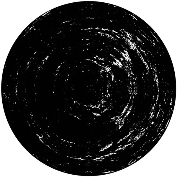 Abstracto Oscuro Grunge Círculo Weathered Fondo — Vector de stock