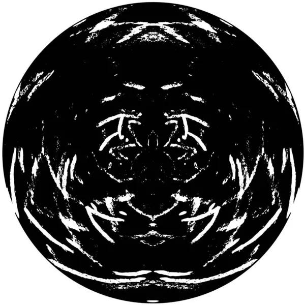 Patrón Geométrico Abstracto Blanco Negro Con Círculo — Archivo Imágenes Vectoriales