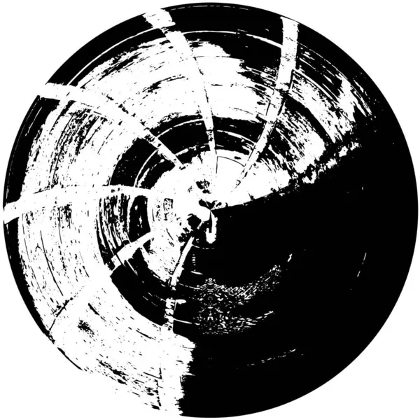 Padrão Geométrico Abstrato Escuro Com Círculo — Vetor de Stock