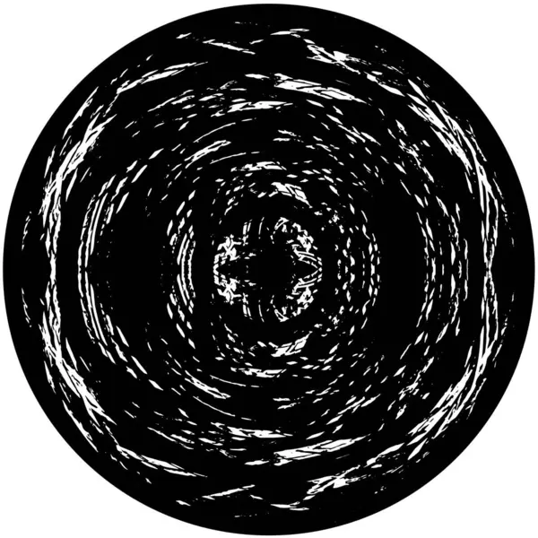Patrón Geométrico Abstracto Oscuro Con Círculo — Vector de stock