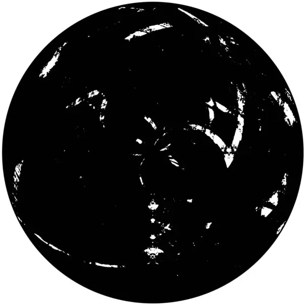 Donkere Ronde Textuur Grunge Achtergrond — Stockvector