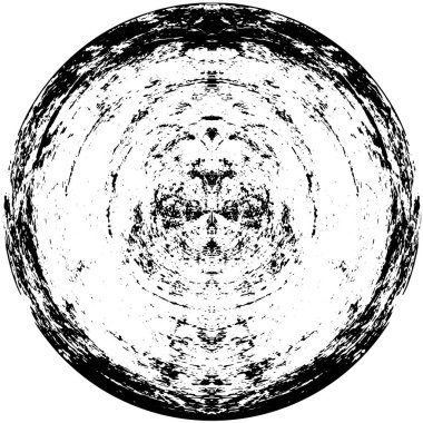 Eski püskü boya ve alçı çatlaklar daire şeklinde.