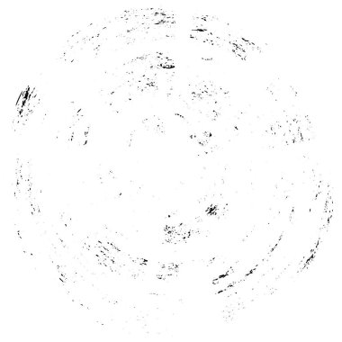 Grunge Yuvarlak Elementi. Yaratıcı Grafik Tasarımı İçin Soyut Çember Boyama. Tehlike Doku Arkaplanı. Bir Kaleydoskop 'un geometrik elementlerine sahip bir halka biçiminde arkaplan