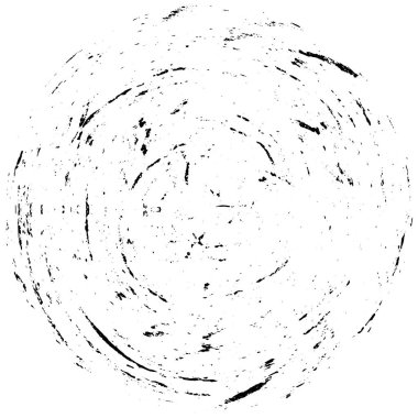 Grunge Yuvarlak Elementi. Yaratıcı Grafik Tasarımı İçin Soyut Çember Boyama. Tehlike Doku Arkaplanı. Bir Kaleydoskop 'un geometrik elementlerine sahip bir halka biçiminde arkaplan