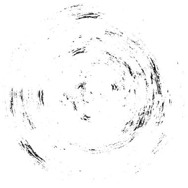 Grunge Yuvarlak Elementi. Yaratıcı Grafik Tasarımı İçin Soyut Çember Boyama. Tehlike Doku Arkaplanı. Bir Kaleydoskop 'un geometrik elementlerine sahip bir halka biçiminde arkaplan