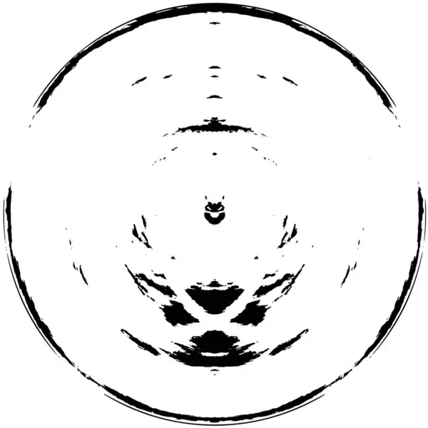 ラウンジラウンドエレメント 創造的なグラフィックデザインのための抽象的な円の絵画 悲惨なテクスチャの背景 カレイドーシスコープの幾何学的要素を持つリングの形の背景 — ストックベクタ