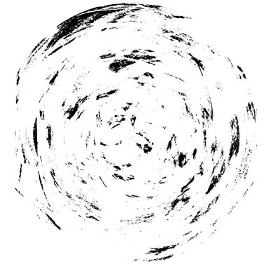 Grunge Yuvarlak Elementi. Yaratıcı Grafik Tasarımı İçin Soyut Çember Boyama. Tehlike Doku Arkaplanı. Bir Kaleydoskop 'un geometrik elementlerine sahip bir halka biçiminde arkaplan.