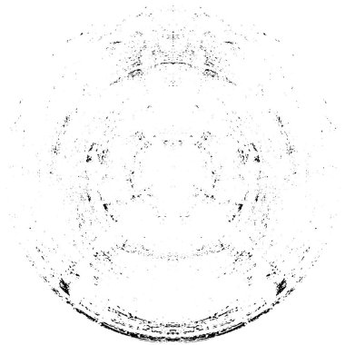 Grunge Yuvarlak Elementi. Yaratıcı Grafik Tasarımı İçin Soyut Çember Boyama. Tehlike Doku Arkaplanı. Bir Kaleydoskop 'un geometrik elementlerine sahip bir halka biçiminde arkaplan.