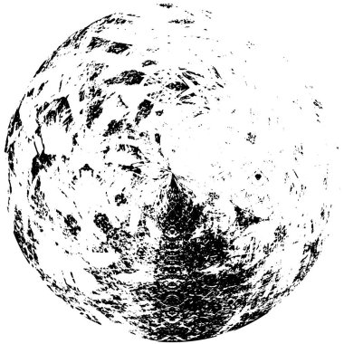 Grunge Yuvarlak Elementi. Yaratıcı Grafik Tasarımı İçin Soyut Çember Boyama. Tehlike Doku Arkaplanı. Bir Kaleydoskop 'un geometrik elementlerine sahip bir halka biçiminde arkaplan.