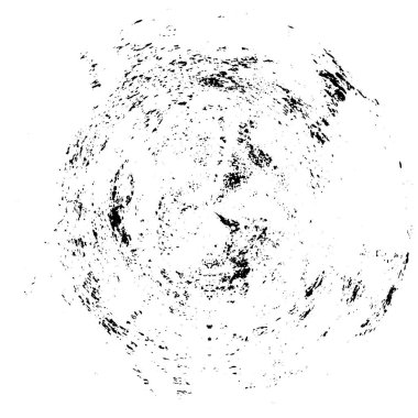 Grunge Yuvarlak Elementi. Yaratıcı Grafik Tasarımı İçin Soyut Çember Boyama. Tehlike Doku Arkaplanı. Bir Kaleydoskop 'un geometrik elementlerine sahip bir halka biçiminde arkaplan.