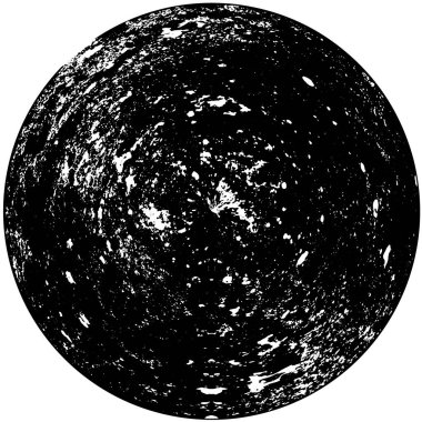 Grunge Yuvarlak Elementi. Yaratıcı Grafik Tasarımı İçin Soyut Çember Boyama. Tehlike Doku Arkaplanı. Bir Kaleydoskop 'un geometrik elementlerine sahip bir halka biçiminde arkaplan.