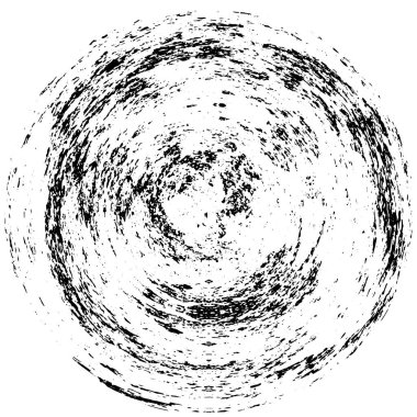 Grunge Yuvarlak Elementi. Yaratıcı Grafik Tasarımı İçin Soyut Çember Boyama. Tehlike Doku Arkaplanı. Bir Kaleydoskop 'un geometrik elementlerine sahip bir halka biçiminde arkaplan.