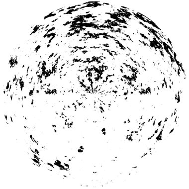 Grunge Yuvarlak Elementi. Yaratıcı Grafik Tasarımı İçin Soyut Çember Boyama. Tehlike Doku Arkaplanı. Bir Kaleydoskop 'un geometrik elementlerine sahip bir halka biçiminde arkaplan.