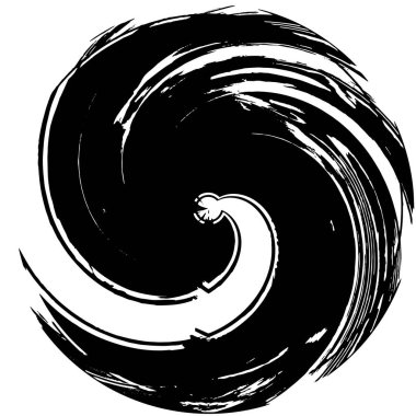 Grunge Yuvarlak Elementi. Yaratıcı Grafik Tasarımı İçin Soyut Çember Boyama. Tehlike Doku Arkaplanı. Bir Kaleydoskop 'un geometrik elementlerine sahip bir halka biçiminde arkaplan.