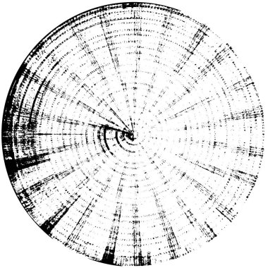 Grunge Yuvarlak Elementi. Yaratıcı Grafik Tasarımı İçin Soyut Çember Boyama. Tehlike Doku Arkaplanı. Bir Kaleydoskop 'un geometrik elementlerine sahip bir halka biçiminde arkaplan.