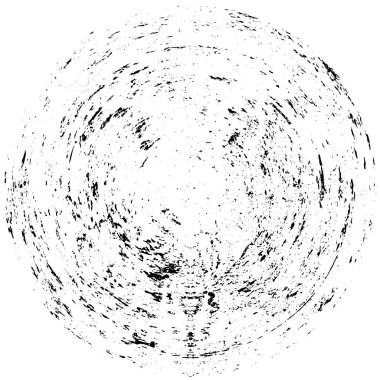 Grunge Yuvarlak Elementi. Yaratıcı Grafik Tasarımı İçin Soyut Çember Boyama. Tehlike Doku Arkaplanı. Bir Kaleydoskop 'un geometrik elementlerine sahip bir halka biçiminde arkaplan.