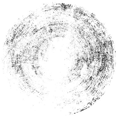 Grunge Yuvarlak Elementi. Yaratıcı Grafik Tasarımı İçin Soyut Çember Boyama. Tehlike Doku Arkaplanı. Bir Kaleydoskop 'un geometrik elementlerine sahip bir halka biçiminde arkaplan.