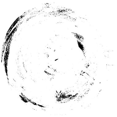 Grunge Yuvarlak Elementi. Yaratıcı Grafik Tasarımı İçin Soyut Çember Boyama. Tehlike Doku Arkaplanı. Bir Kaleydoskop 'un geometrik elementlerine sahip bir halka biçiminde arkaplan.
