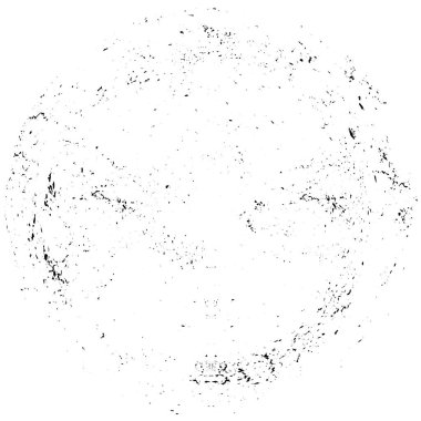 Grunge Yuvarlak Elementi. Yaratıcı Grafik Tasarımı İçin Soyut Çember Boyama. Tehlike Doku Arkaplanı. Bir Kaleydoskop 'un geometrik elementlerine sahip bir halka biçiminde arkaplan