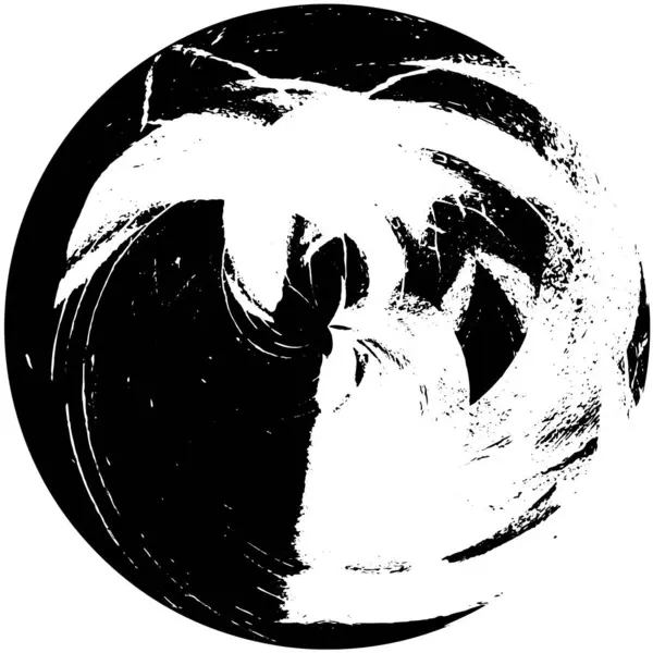 Grunge Element Abstraktes Circle Painting Für Kreatives Grafikdesign Distress Texture — Stockvektor