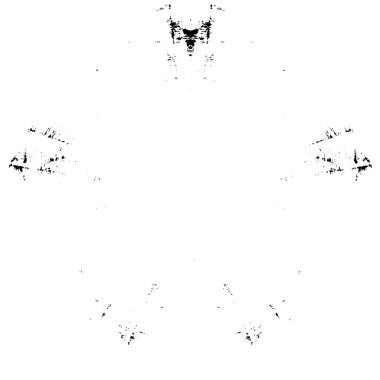 Grunge Yuvarlak Elementi. Yaratıcı Grafik Tasarımı İçin Soyut Çember Boyama. Tehlike Doku Arkaplanı. Bir Kaleydoskop 'un geometrik elementlerine sahip bir halka biçiminde arkaplan