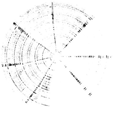 Grunge Yuvarlak Elementi. Yaratıcı Grafik Tasarımı İçin Soyut Çember Boyama. Tehlike Doku Arkaplanı. Bir Kaleydoskop 'un geometrik elementlerine sahip bir halka biçiminde arkaplan
