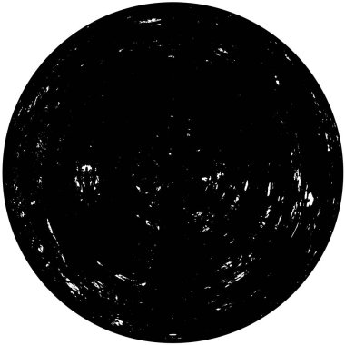 Grunge Yuvarlak Elementi. Yaratıcı Grafik Tasarımı İçin Soyut Çember Boyama. Tehlike Doku Arkaplanı. Bir Kaleydoskop 'un geometrik elementlerine sahip bir halka biçiminde arkaplan